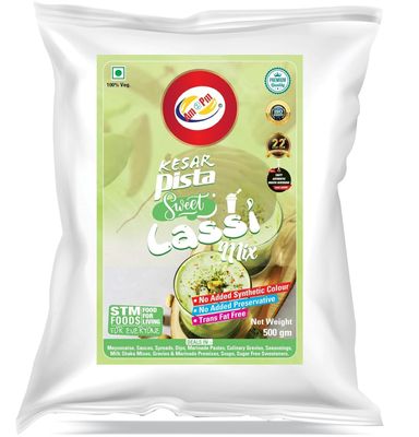 Am 2 Pm - Premium Silky Smoothy Milkshake Mix - 1 Kg | 100% Veg | Flavoured Milk shake Premix Powder | Instant Premix Drink Smooth and Velvety Milkshake Powder | Easy to Make Classic Drink (Keshar Pista Milkshake Mix)