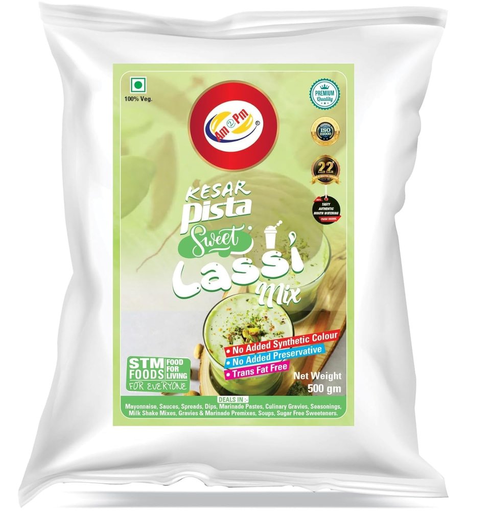 Am 2 Pm - Premium Silky Smoothy Milkshake Mix - 1 Kg | 100% Veg | Flavoured Milk shake Premix Powder | Instant Premix Drink Smooth and Velvety Milkshake Powder | Easy to Make Classic Drink (Keshar Pista Milkshake Mix)