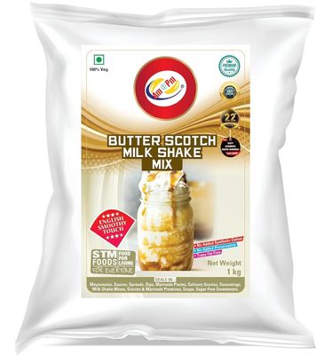 Am 2 Pm - Premium Silky Smoothy Milkshake Mix - 1 Kg | 100% Veg | Flavoured Milk shake Premix Powder | Instant Premix Drink Smooth and Velvety Milkshake Powder | Easy to Make Classic Drink (Pack of 1, Butter Scotch Milk Shake Mix)