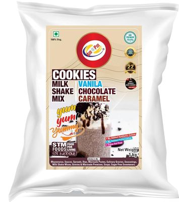 Am 2 Pm - Premium Silky Smoothy Milkshake Mix - 1 Kg | 100% Veg | Flavoured Milk shake Premix Powder | Instant Premix Drink Smooth and Velvety Milkshake Powder | Easy to Make Classic Drink (Pack of 1, Cookies Milk Shake)