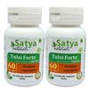 Satya Naturals Ocimum Sanctum (Tulsi, Basil) Extract Capsules | Highest Potency, 100% Herbal Product | Pack of 60 X 500 mg. Veg. Capsules (Pack of 2 Bottles) view 1