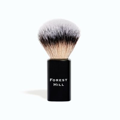 Forest Hill Premium Lincoln Shaving Brush For Men, Super Soft Bristles & Ergonomic Design, Compact & Easy Grip, Ideal For Personal & Professional Salon (Black)