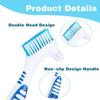WLLHYF 2Pack Denture Cleaning Brush(Blue/Green) view 3