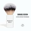 Forest Hill Premium Lincoln Shaving Brush For Men, Super Soft Bristles & Ergonomic Design, Compact & Easy Grip, Ideal For Personal & Professional Salon (White) view 3