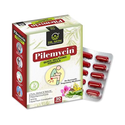 Dr. Mom Pilemycin Ayurvedic Capsules (Pack of 1)