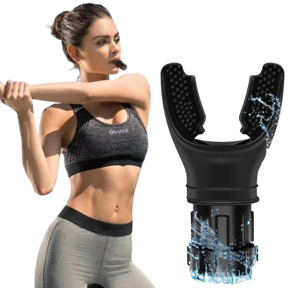 Flexi Madhav Lung Breathing Trainer Exercise Device - Compact Pure Silicone Lung Exerciser Device, Respiratory Muscle Trainer, Lung Expander, Breathing Enhancer, Ideal and Adjustable for All, Easy to Clean