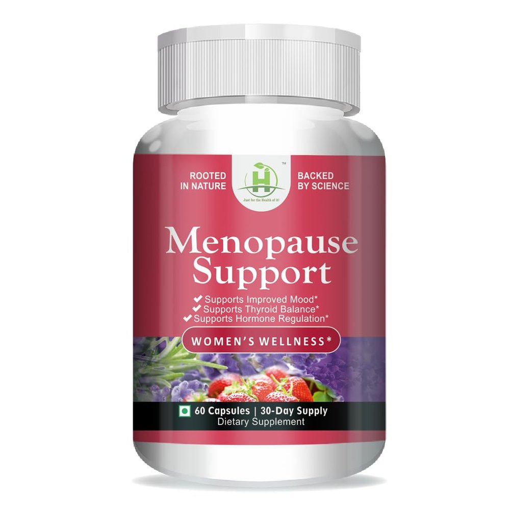 Healthy Nutrition - Just for the Health of it Menopause Physical Health Supplement For Women | Improve Mood | Support Harmone Regulation -60 Capsules