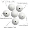 HUNCHA Wool Dryer Balls, Natural Fabric Softener, Reusable, Reduces Clothing Wrinkles and Saves Drying Time, Alternative to PVC Balls, Dryer Sheets & Liquid Softener, Lint Free, White, Pack of 8 view 3