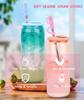 6 pcs Stanley Cup Accessories, PVC Cup Straw Sleeves,Reusable Silicone Straw Cover Cap, Flower Shaped Silicone Straw Cover, Accessories are Suitable for 10mm Straws view 2