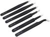 Art Ranger Tweezer Plucker for Eyebrow, Upper Lips, Blackhead Removal, Facial Hair For Women & Men, for Electronics, Laboratory Work, Jewelry-Making, Craft,Soldering,Precision Tweezers Set of 6 view 1