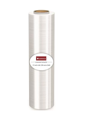 Cintrotech Compostable Packing Material, 21 Inch (525 mm), 100 Meters Length, Pack of 1, White