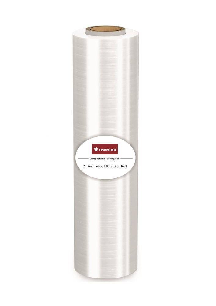 Cintrotech Compostable Packing Material, 21 Inch (525 mm), 100 Meters Length, Pack of 1, White