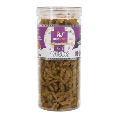 RUDVED DEAL AT ONE STORE Pure Raisins,Kishmish,Source Of Potassium, Premium Dry Fruits, Green Raisins (250g)