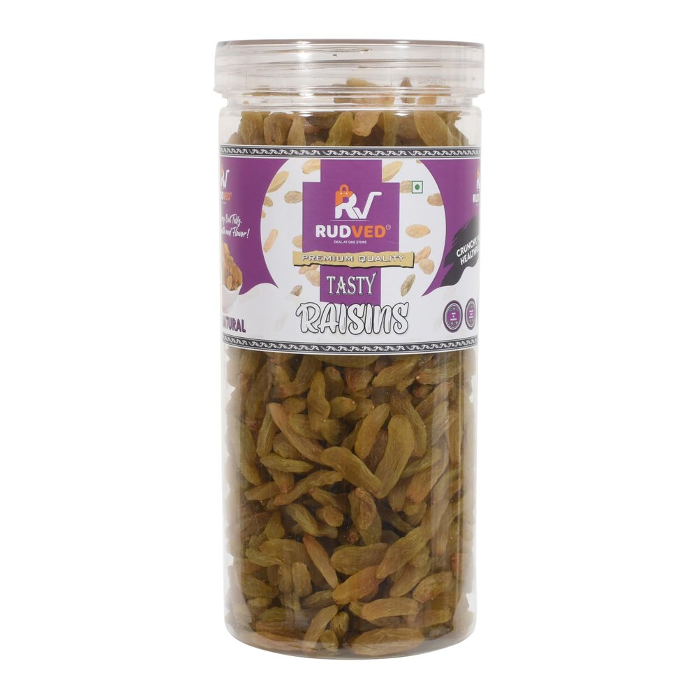 RUDVED DEAL AT ONE STORE Pure Raisins,Kishmish,Source Of Potassium, Premium Dry Fruits, Green Raisins (250g)
