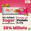 Exofit Millet Bar with Peanut Butter, 38% Millets, No Added Sugar, 6.13% Protein, Gluten-Free, 35g each bar (Pack of 6 bars, 35g x 6) 210g view 3