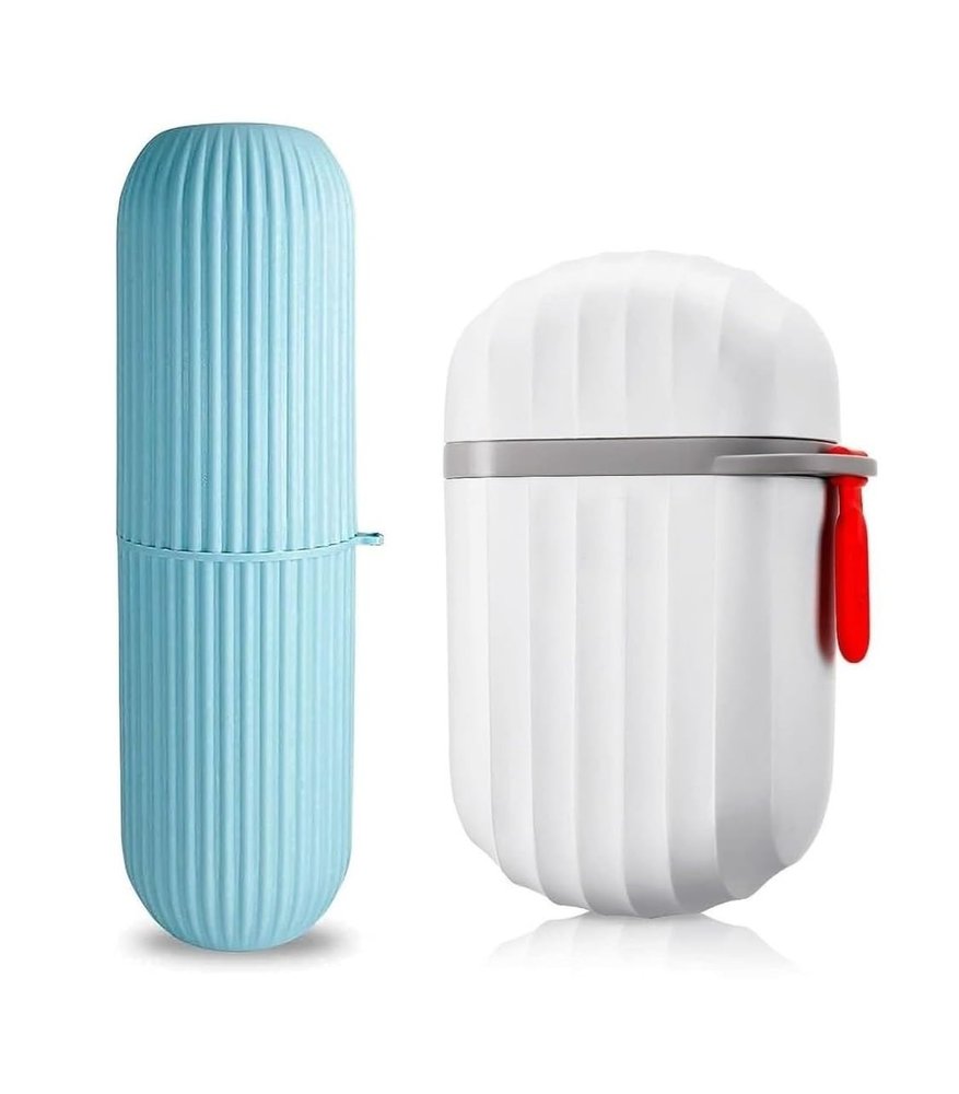 Gadget Deals Combo - Travel Soap Case for Bathroom and Travelling | Waterproof Toothbrush Cover for Travelling