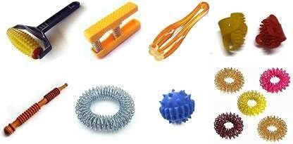 LRK acupressure Health 8 in 1 Kit Body Roller Palm Exerciser, Finger Massager, Rings, Spring, Ball, Thumb Pad, Bracelet Massager