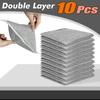 BAGUE Double Layer Dishwashing Rags, Stainless Steel Scrubber, Non-Scratch Wire Dishcloth for Kitchen, Sink, Counter Cleaning (6) view 2