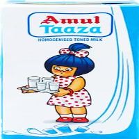 Amul Taaza Homogenised Toned Milk 1Ltr