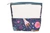 Playful Plunge Medicine Kit | Multipurpose All-in-One Compact, Foldable, Durable, Lightweight, Waterproof, Bag | Travel Friendly Pouch | Ideal for Stationary, Diaper, Medicines (Outer Space Print) view 2