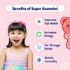 Gritzo SuperMilk Growth+ (Formerly Height+) (7-12y Boys) Powder with Super Gummies (Double Chocolate, 400g & Strawberry, 30 Gummies) (Combo Pack) view 3