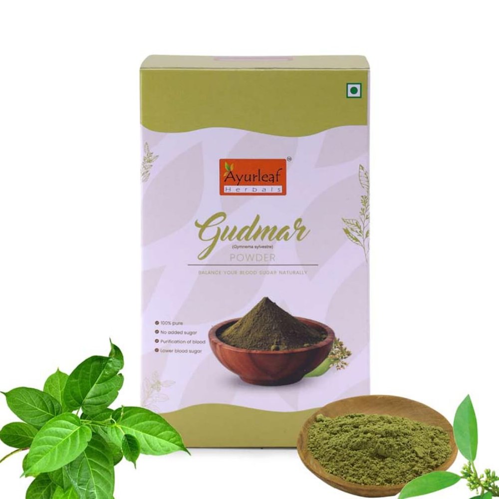Ayurleaf Herbals Gudmar Powder for Sugar Control | 100% Pure and Natural Plant Based Sugar level Support Gudmar Powder (200gm)