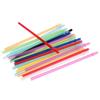 CALANDIS 25x Colorful Reusable Hard Drinking Jar Straws W/Cleaning Brush Home Party view 2