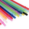 CALANDIS 25x Colorful Reusable Hard Drinking Jar Straws W/Cleaning Brush Home Party view 3
