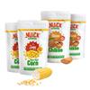 NUICK 2 Packs each of Freeze Dried Chikoo and Peri-Peri Corn | Pack of 4 | Not Baked, Not Fried, Not Frozen | Rich source of Protein and Fibre | Nutritious and Crunchy Snacks view 1