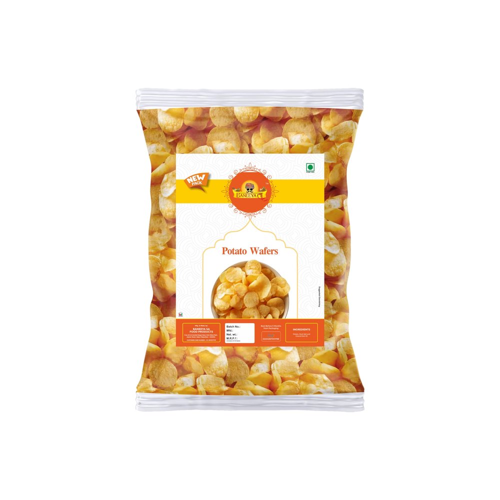 BANEEYA SA Phalahari - falhari Chips Wafers | Namkeen Snacks | Falahari Aloo Batata Alu Chips Wafers | Uralaikilangu Wafers/Chips | Bachcho Ka Favourite Snack-300g*1Pack