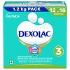 Dexolac Infant Formula Milk Powder for Babies - Stage 3 (12-18 Months) - with 36 Vital Nutrients - 1.2 kg - BIB Pack view 1