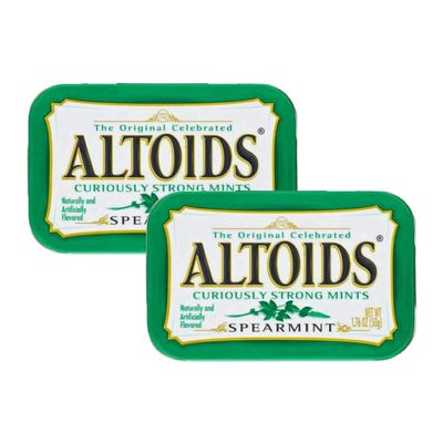 Altoid Curiously Strong Mints Spearmint Pouch, Pack of 2x50g (Imported USA)