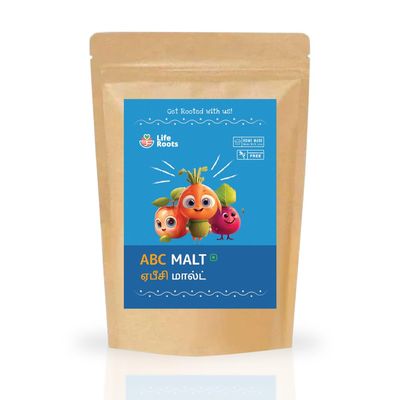Liferoots ABC Malt (Apple, Beetroot & Carrot) | 100% Natural | Homemade, Healthy & Instant Nutrimix | No Preservatives & Colours | Best for Children & Adults