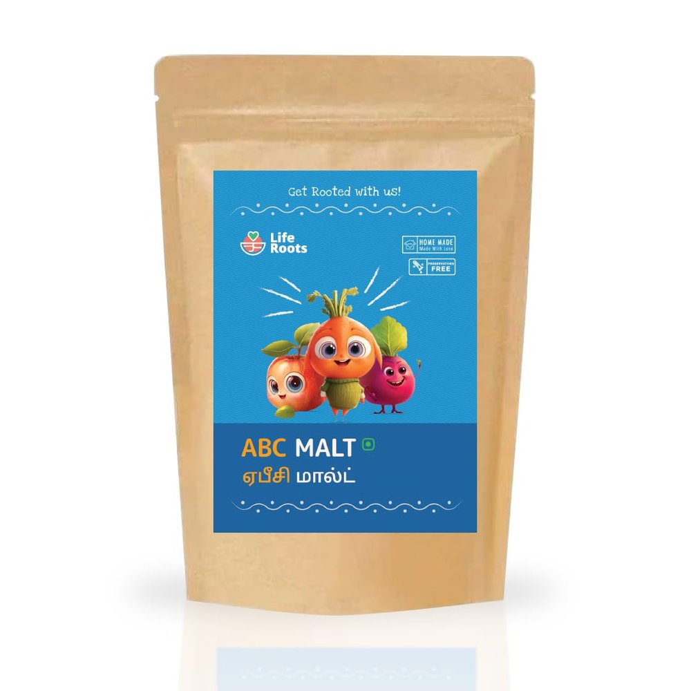 Liferoots ABC Malt (Apple, Beetroot & Carrot) | 100% Natural | Homemade, Healthy & Instant Nutrimix | No Preservatives & Colours | Best for Children & Adults