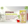 TopQualiTea South African Rooibos Lemon Grass Herbal Infusion | 40 Bags | 20 Bags X 2 Pack | Naturally Caffeine-Free | Rooibos Red Brew | Rich in Anti-Oxidants & Natural Herbal Beverage | view 3