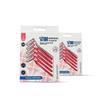 STIM Interdental Angular Brush for Narrow Gaps, Implants and Crowns | Deep Cleaning Between Teeth, Dentist Recommended, Made in India (Red, Pack of 2-20 Brushes) view 1