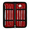 KIRA Dental Tools, Dental Pick Teeth Cleaning Tools, Dental Hygiene Kit, Plaque Remover for Teeth, Professional Stainless Steel Tooth Scraper Plaque Tartar Cleaner with Case & Pet Use view 1
