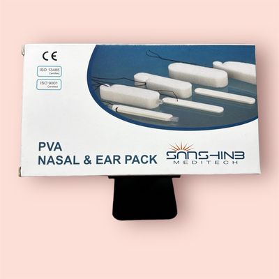 Merocel PVA Nasal & Ear Pack With String (8.0 x 1.5 x 2.0) Gamma Sterile Pack Of 1 Box Count 10 Pcs