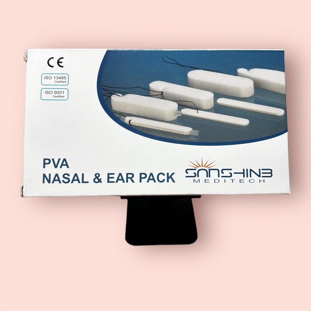 Merocel PVA Nasal & Ear Pack With String (8.0 x 1.5 x 2.0) Gamma Sterile Pack Of 1 Box Count 10 Pcs