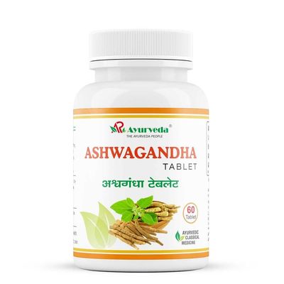 A R Ayurveda Ashwagandha Tablets For General Wellness and Daily Energy (Pack of 60 Tab)