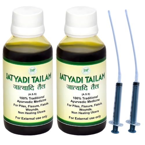 Jatyadi Tel Best for Piles, Fistula & Fissure - 100 Ml, Pack of 2