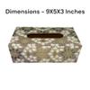 Decor House MDF Wooden Mandaa Flower Printed Tissue Paper Box Decorative and Stylish Rectangular Tissue Holder Stand view 3