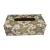 Decor House MDF Wooden Mandaa Flower Printed Tissue Paper Box Decorative and Stylish Rectangular Tissue Holder Stand view 4