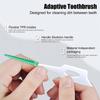 Sichumaria 40Pcs Brace Interdental Brush,Dual-Use Interdental Brushes Soft Silicone Portable Massage Oral Suitable For Oral Care Of Adults And Children (40),Manual,Green view 2