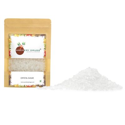Anchery Drugs Crystal Sugar, Mishri crystals, Mishri dana, White Candy, Thread Mishri, Dhaga Mishri, Rock Sugar (100 gms)