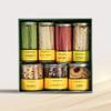 Sugar and Spice Christmas Gifting Hamper Box | Spinach Lavash, Beetroot Lavash, Chilli Lavash, Black Pepper Lavash, Almond Bistick, Cashewnut Bistick, Grandma Jam Cookies| Premium Festive & Corporate Gifting Hampers | Sage Delight Treasure Box view 1