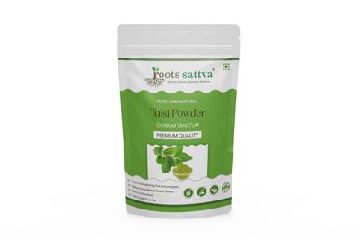 Roots Sattva Tulsi/Holy Basil Powder, Ocimum Sanctum, For Skin & Hair, Helps in Immunity Boost -200g