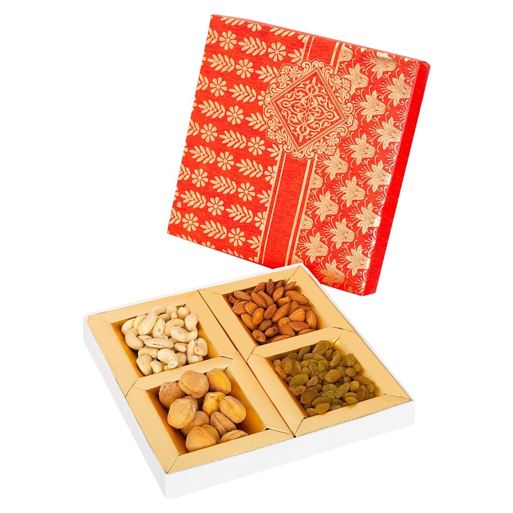 BAY NUT Dry Fruits Exquisite Dryfruits Gift Box|Assortment Of Nuts & Dried Fruits|Festival Gift For Family & Friends|Pack Of 200G|Combo Pack Of Almonds,Cashews,Raisins,apricot|Festive Celebration
