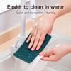 (20 PCS) Scrubber with Steel Loops for Tough Oily Stains Dish Wash Scrub, Heavy Duty Scour Pads Sponge Dish Scrubber Non-Scratch Microfiber Sponge,Effortless Cleaning of Kitchen view 3