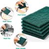 (20 PCS) Scrubber with Steel Loops for Tough Oily Stains Dish Wash Scrub, Heavy Duty Scour Pads Sponge Dish Scrubber Non-Scratch Microfiber Sponge,Effortless Cleaning of Kitchen view 4